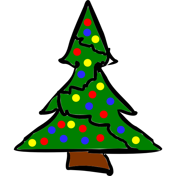 SVG rough-xmas-tree
