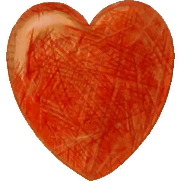 SVG Roughly colored heart
