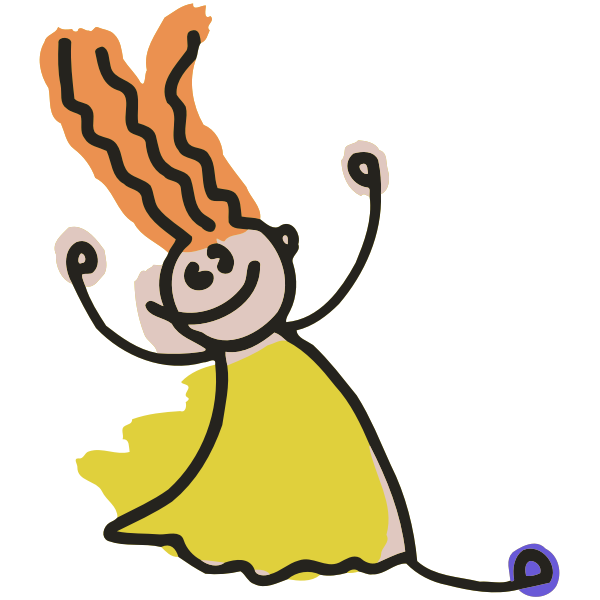 SVG Roughly drawn child