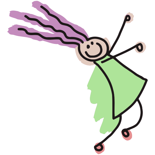 SVG Roughly drawn child vector image