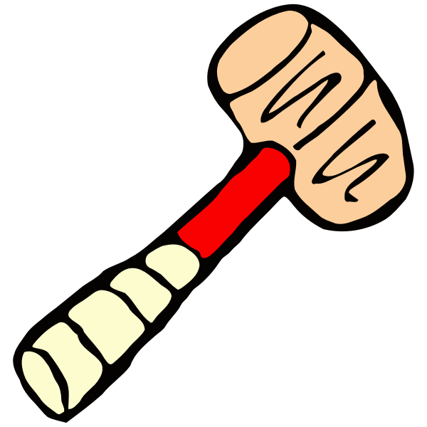 SVG Roughly drawn hammer