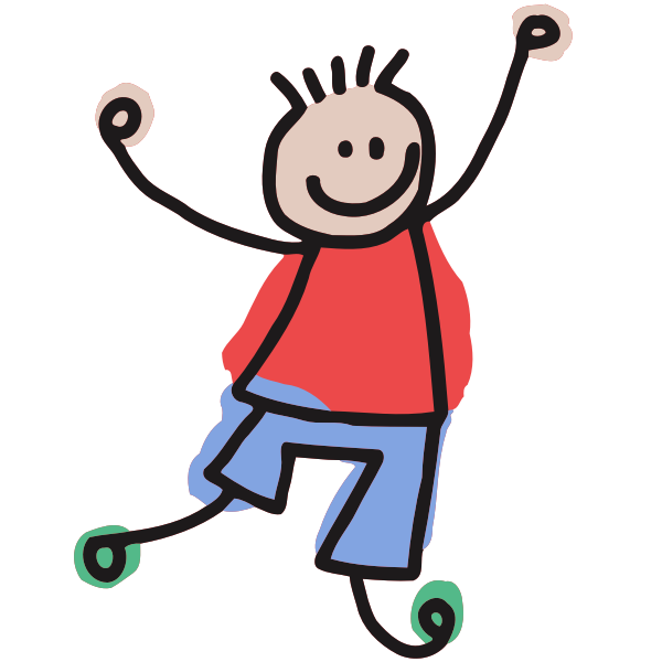SVG Roughly drawn kid