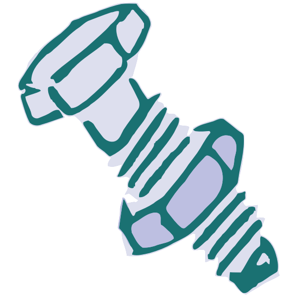 SVG Roughly drawn nut and bolt
