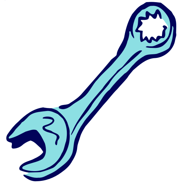 SVG Roughly drawn spanner