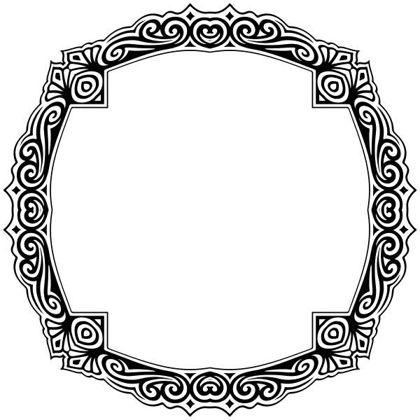 SVG Round adornment frame