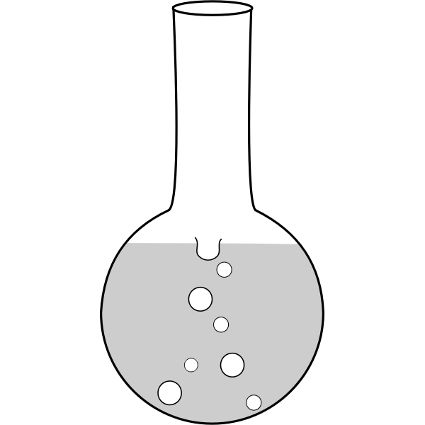 SVG round boiling flask