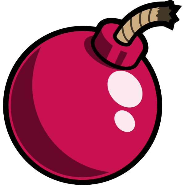 SVG Round bomb with fuse