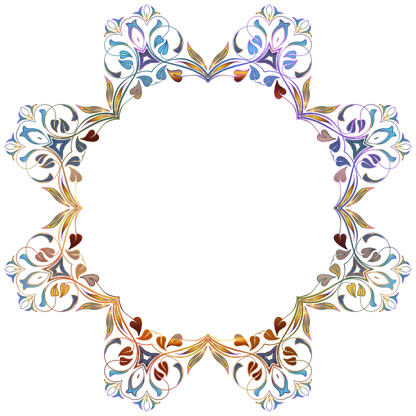SVG Round botanical photo support