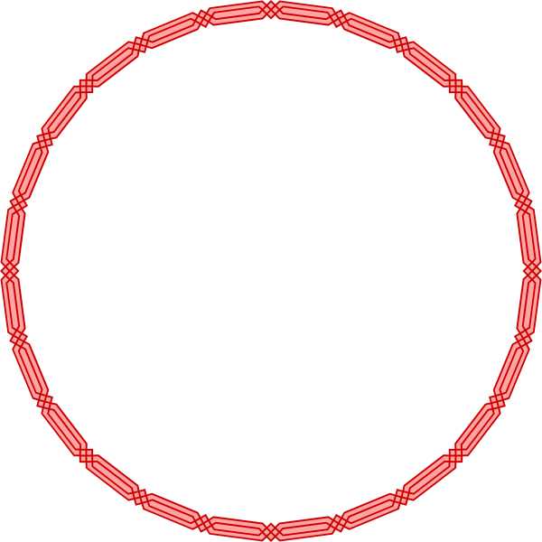 SVG Round Egyptian frame