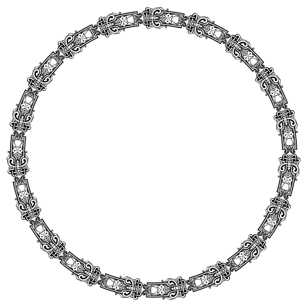 SVG Round interlocking frame