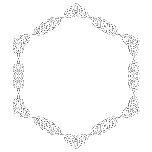 SVG Round knitted frame