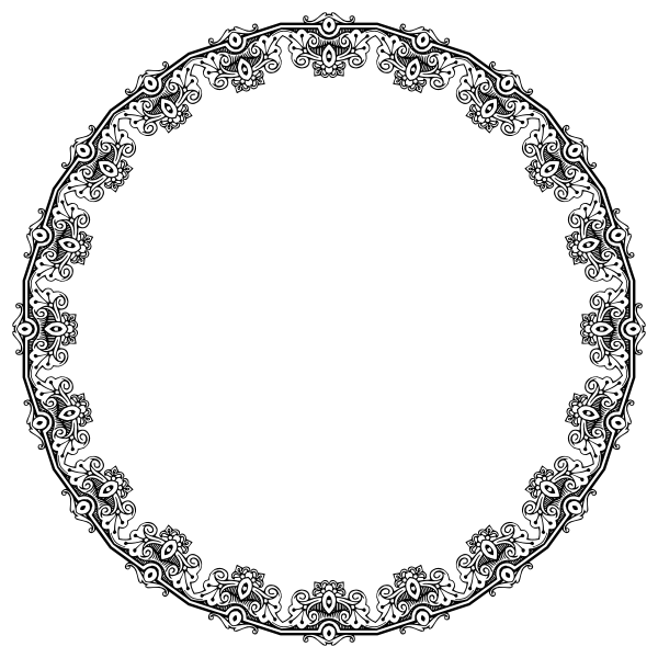SVG Round picture frame