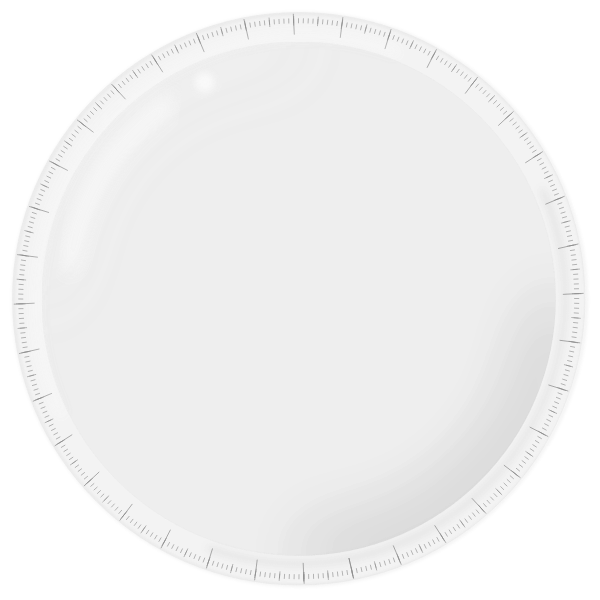 SVG Round plastic ruler vector drawing