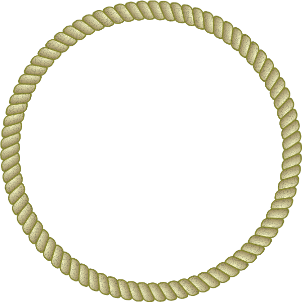 SVG Round rope frame vector image
