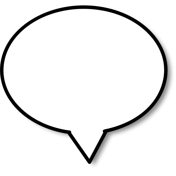 SVG Round shaped callout vector image