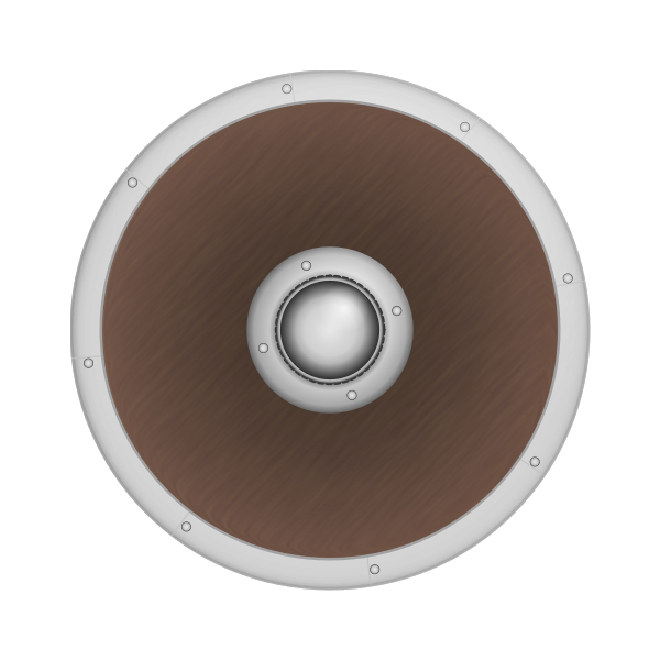 SVG Round shield vector drawing