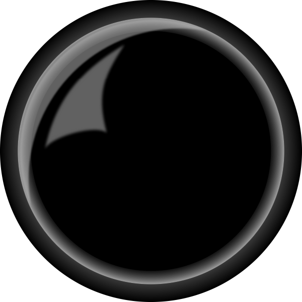 SVG Round shiny black button vector illustration
