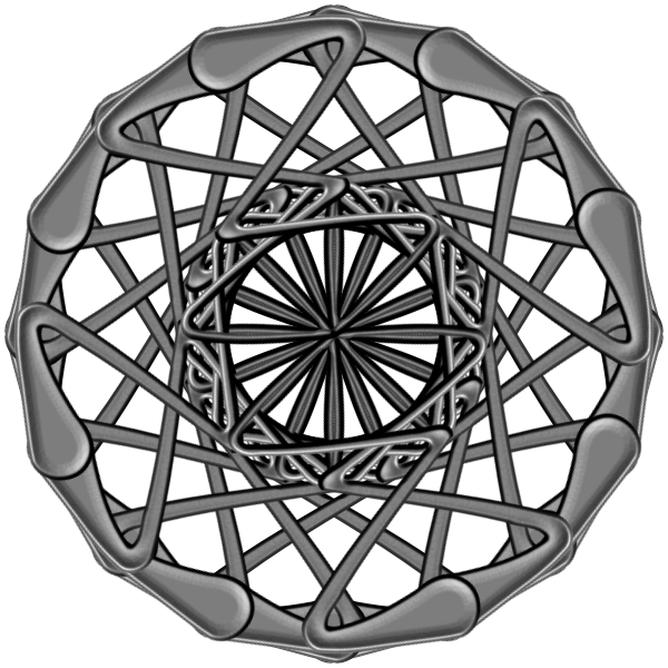 SVG Round silver mandala