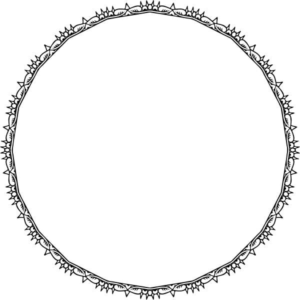 SVG Round spiky frame