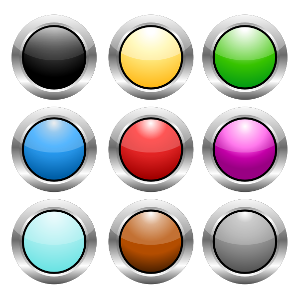 SVG Round steel buttons