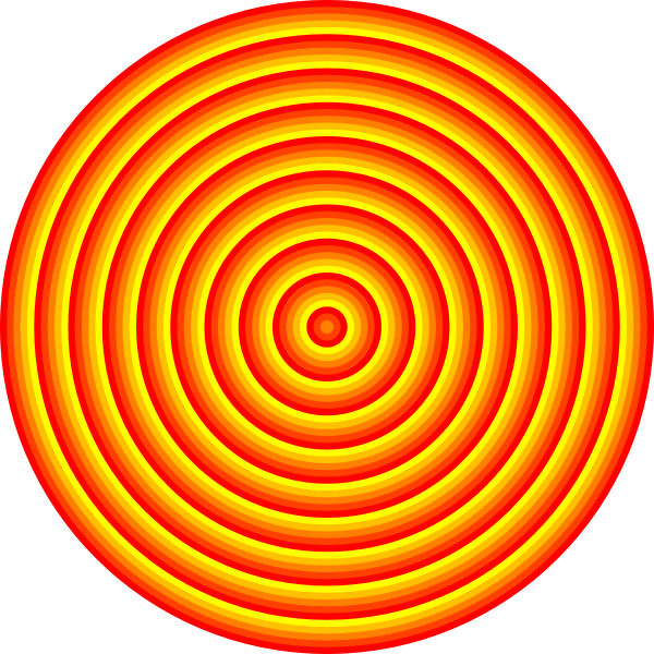 SVG Round target with 48 circles