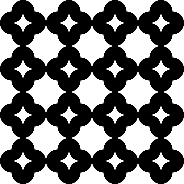 SVG round tetragrams octagrams