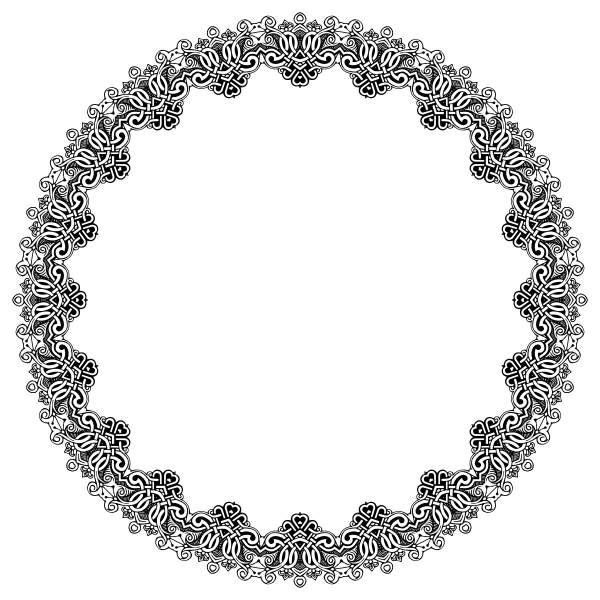 SVG Round vintage photo support