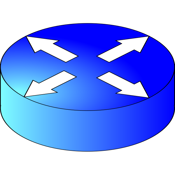 SVG Router diagram icon vector drawing