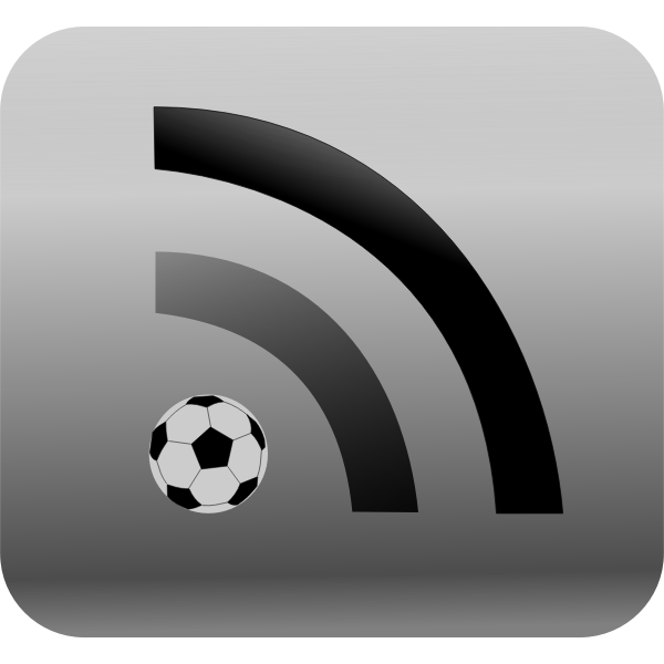 SVG RSS feed for sport news vector image