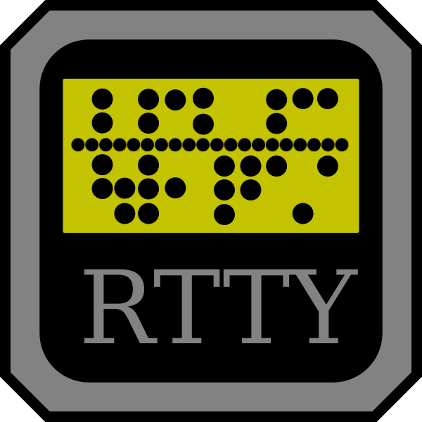 SVG RTTY telex machine vector symbol