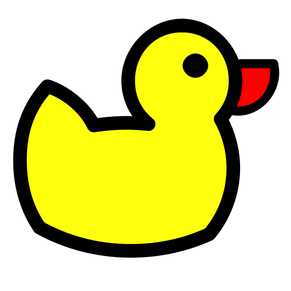 SVG Rubber duck vector clip art