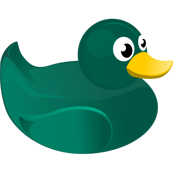 SVG Rubber duck vector drawing
