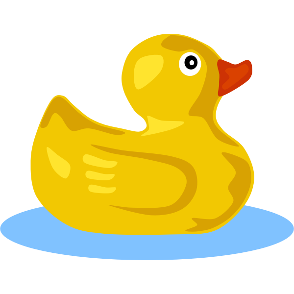 SVG Rubber duck vector illustration