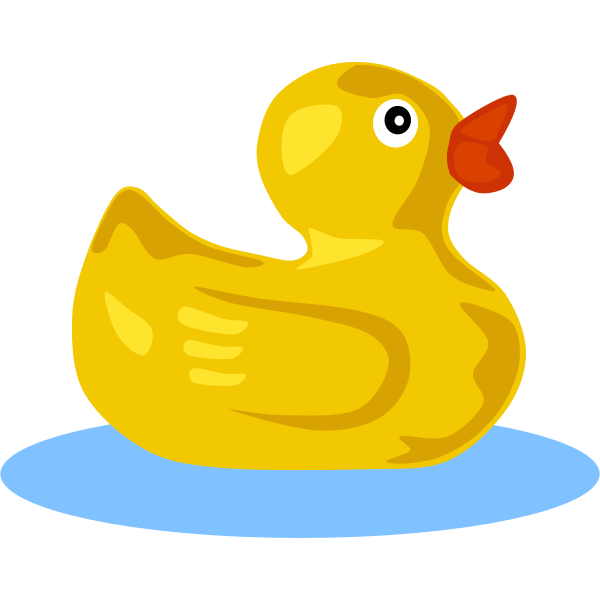 SVG Rubber duck vector image