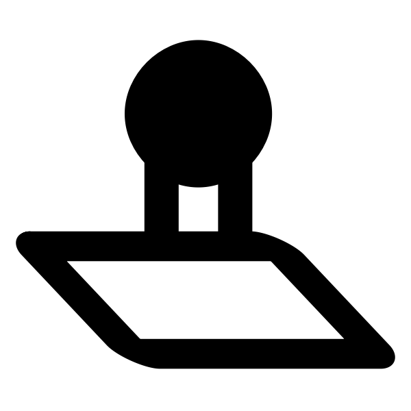 SVG Rubber-stamp symbol vector clip art