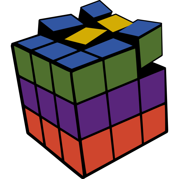 SVG Rubik039s cube vector illustration