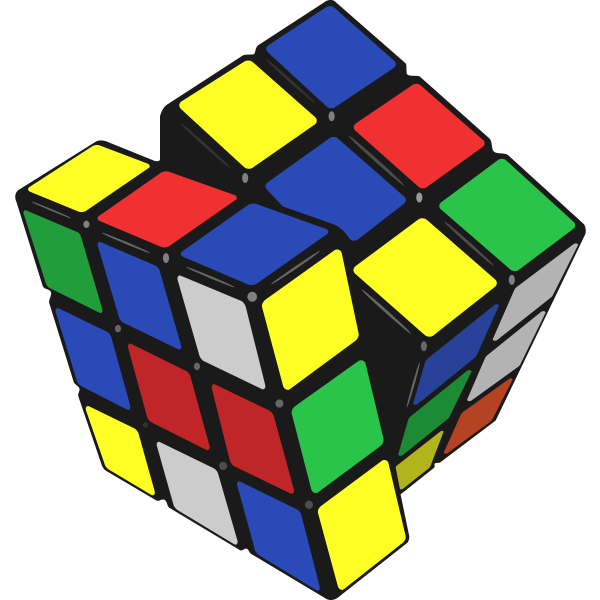 SVG Rubik039s cube vector illustration