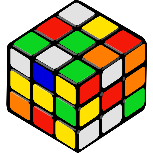 SVG Rubik039s cube vector illustration