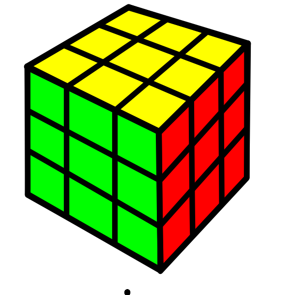 SVG Rubik039s cube vector image