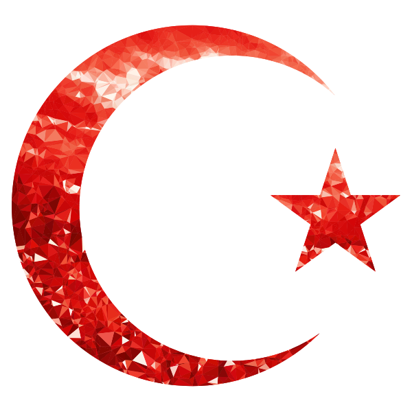 SVG Ruby Crescent and star