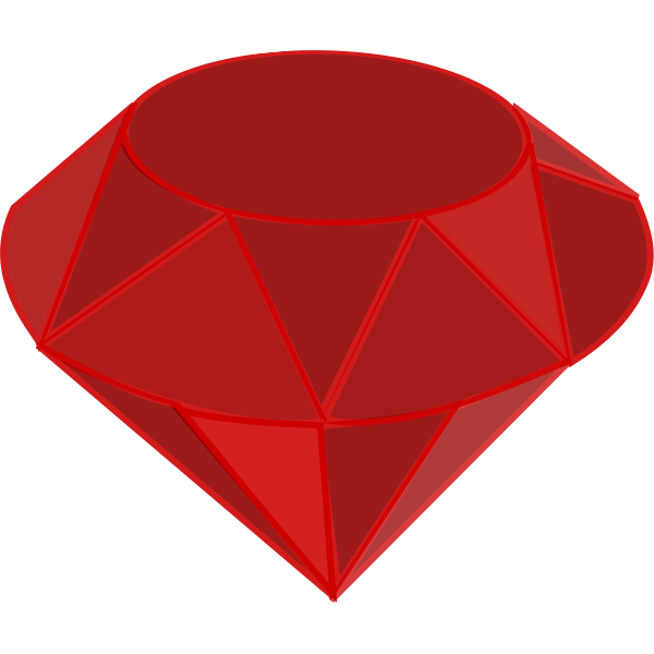 SVG Ruby diamond