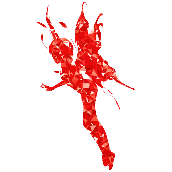 SVG Ruby Female Fairy Silhouette