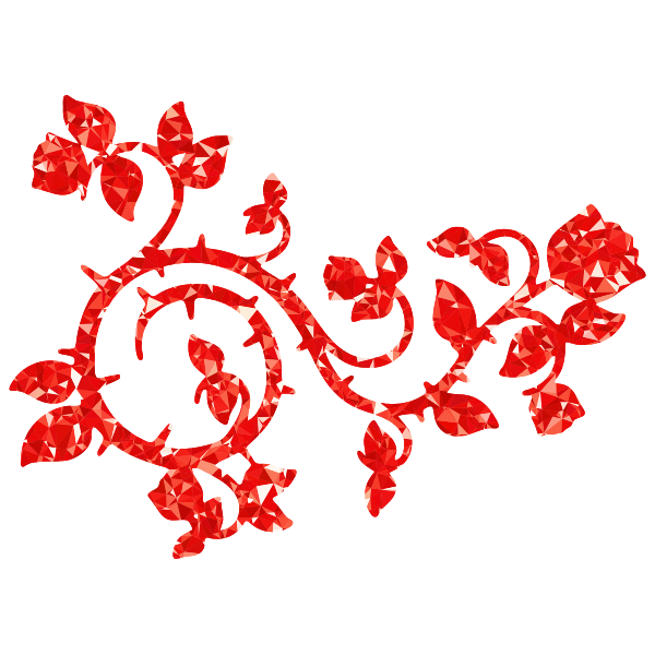 SVG Ruby roses And vines