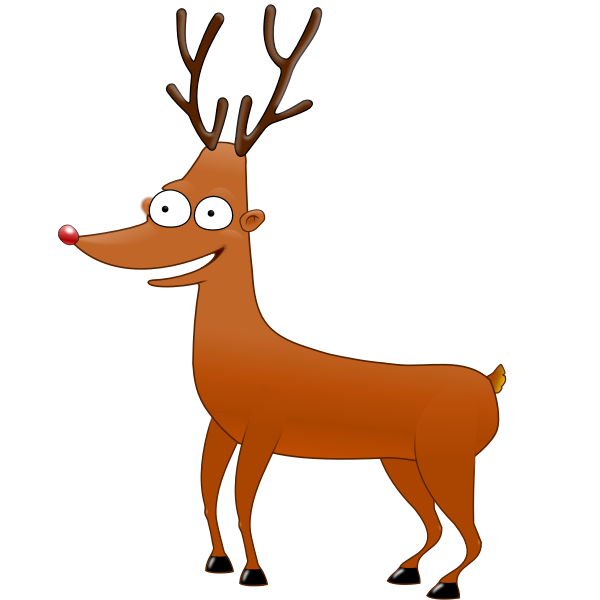SVG Rudolf The ReinDeer Vector Image