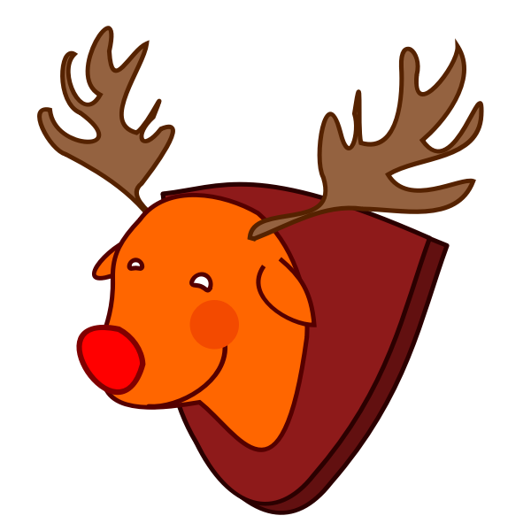 SVG Rudolph Reindeer vector image