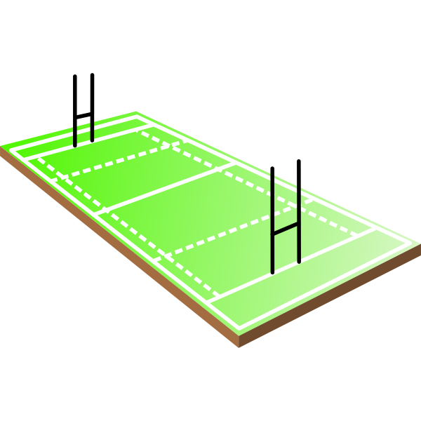 SVG Rugby field vector illustration