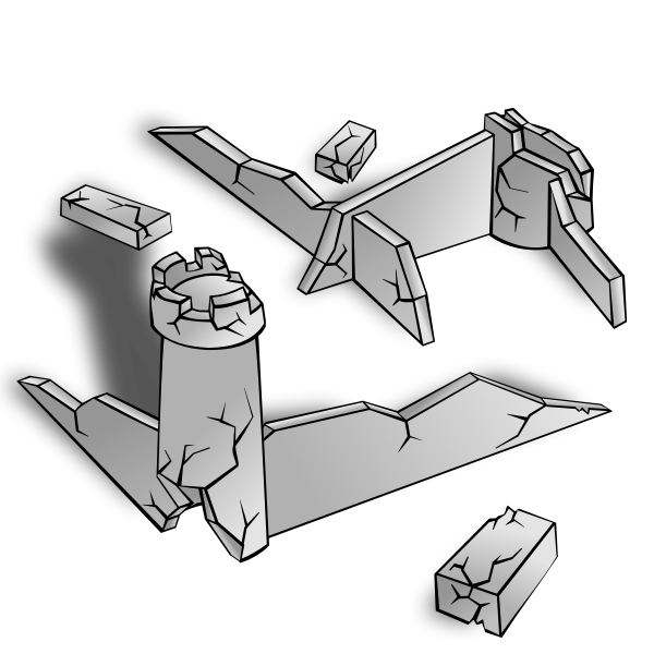 SVG Ruins vector image