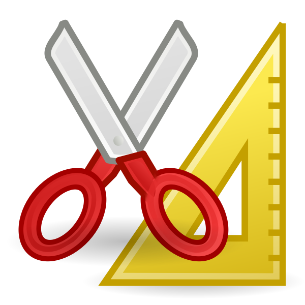 SVG Ruler and scissors
