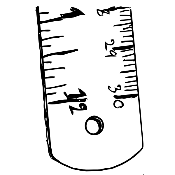 SVG Ruler sketch drawing