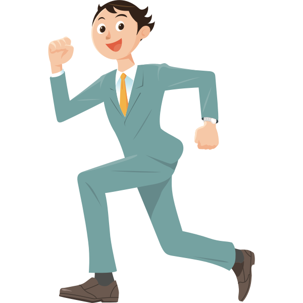 SVG Runing man